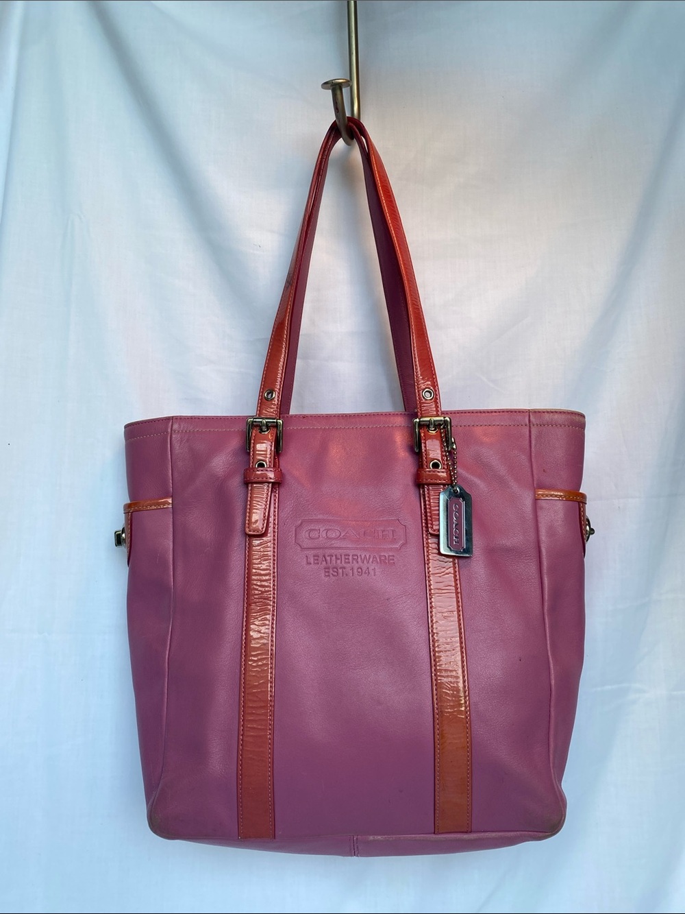 Coach 9762 Leatherware Rose Pink Leather Gallery Tote